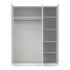 BRANDE Wardrobe with 3 Frame Doors in White - Image 8