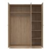BRANDE Wardrobe with 3 Frame Doors in Jackson Hickory Oak - Image 4