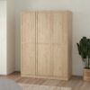 BRANDE Wardrobe with 3 Frame Doors in Jackson Hickory Oak - Image 9