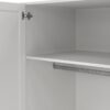 BRANDE Wardrobe with 4 Frame Doors in White - Image 9