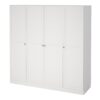BRANDE Wardrobe with 4 Frame Doors in White - Image 3