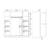 BRANDE Wardrobe with 4 Frame Doors in Jackson Hickory Oak - Image 10