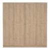 BRANDE Wardrobe with 4 Frame Doors in Jackson Hickory Oak - Image 2