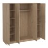 BRANDE Wardrobe with 4 Frame Doors in Jackson Hickory Oak - Image 4
