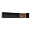 HIGH ROCK Wall Shelf in Matt Black & Riviera Oak