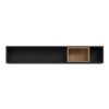 HIGH ROCK Wall Shelf in Matt Black & Riviera Oak - Image 2