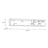 HIGH ROCK Wall Shelf in Matt Black & Riviera Oak - Image 8
