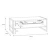 HIGH ROCK Coffee Table with Drawer in Matt Black & Riviera Oak - Image 2
