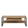 HIGH ROCK Coffee Table with Drawer in Matt Black & Riviera Oak - Image 8