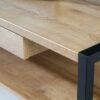 HIGH ROCK Coffee Table with Drawer in Matt Black & Riviera Oak - Image 4
