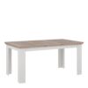 ILLOPA Extending Dining Table 160-207cm in Snowy Oak & Oak Nelson