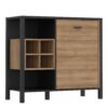 HIGH ROCK Storage / Display Chest in Matt Black & Riviera Oak
