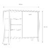 HIGH ROCK Storage / Display Chest in Matt Black & Riviera Oak - Image 10