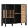 HIGH ROCK Storage / Display Chest in Matt Black & Riviera Oak - Image 4