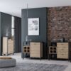 HIGH ROCK Storage / Display Chest in Matt Black & Riviera Oak - Image 9