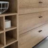 HIGH ROCK Large Sideboard in Matt Black & Riviera Oak - Image 5