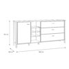 HIGH ROCK Large Sideboard in Matt Black & Riviera Oak - Image 9