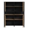 HIGH ROCK Storage Cabinet in Matt Black & Riviera Oak - Image 4