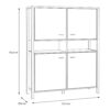 HIGH ROCK Storage Cabinet in Matt Black & Riviera Oak - Image 8