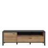 HIGH ROCK TV Unit in Matt Black & Riviera Oak - Image 2