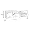 HIGH ROCK TV Unit in Matt Black & Riviera Oak - Image 7