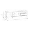 HIGH ROCK Wide TV Unit in Matt Black & Riviera Oak - Image 3