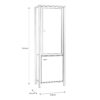 HIGH ROCK Wide Display Cabinet in Matt Black & Riviera Oak - Image 10