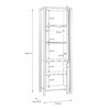HIGH ROCK Wide Display Cabinet in Matt Black & Riviera Oak - Image 11