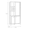 HIGH ROCK Display Cabinet in Matt Black & Riviera Oak - Image 11