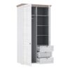 ILLOPA 2 Doors Wardrobe in Snowy Oak & Oak Nelson - Image 4