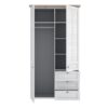 ILLOPA 2 Doors Wardrobe in Snowy Oak & Oak Nelson - Image 5