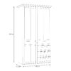 ILLOPA 2 Doors Wardrobe in Snowy Oak & Oak Nelson - Image 8