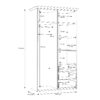 ILLOPA 2 Doors Wardrobe in Snowy Oak & Oak Nelson - Image 9