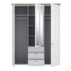 ILLOPA 3 Doors Wardrobe in Snowy Oak & Oak Nelson - Image 5