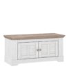 ILLOPA Storage Bench in Snowy Oak & Oak Nelson