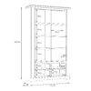 ILLOPA Display Cabinet in Snowy Oak & Oak Nelson - Image 8