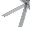 HEAVEN Round Coffee Table with Clear Glass Top and Chrome Legs - Image 10
