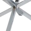 HEAVEN Round Coffee Table with Clear Glass Top and Chrome Legs - Image 9
