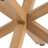 HEAVEN Round Coffee Table with Smoked Glass Top and Oak Legs - Image 3