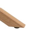 HEAVEN Round Coffee Table with Smoked Glass Top and Oak Legs - Image 2