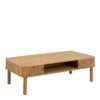 LANGLEY Coffee Table with Sliding Doors in Oak