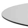 HEAVEN Round Dining Table with Clear Glass Top and Oak Legs - Image 8