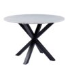 HEAVEN Round Dining Table with White Polished Marble Top