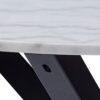 HEAVEN Round Dining Table with White Polished Marble Top - Image 6
