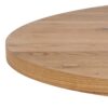HEAVEN Round Dining Table with Oak Top and Black Metal Legs - Image 5