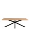 HEAVEN Dining Table with Oak Top and Black Metal Legs - Image 2