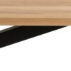 HEAVEN Dining Table with Oak Top and Black Metal Legs - Image 7