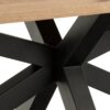 HEAVEN Dining Table with Oak Top and Black Metal Legs - Image 8