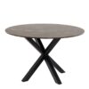 HEAVEN Round Dining Table with Brown Polished Marble Top