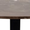 HEAVEN Round Dining Table with Brown Polished Marble Top - Image 6